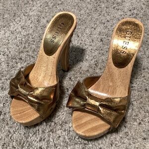 Womens Guess Heels Veronica2 Bronze size 5